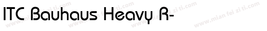 ITC Bauhaus Heavy R字体转换